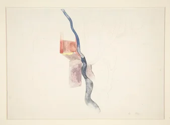 Tree Abstraksjon (sannsynligvis studie for Red Chimneys, 1918?)