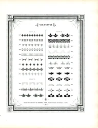 Ornamentale dekorative rammer og elementer (trykk)