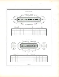 Representative brevhoder for typografi og skriftstøperi (trykk)