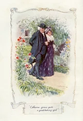 Catherine vokser til en ganske pen jente, 1907 (illustrasjon)