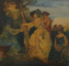 The Fortune Teller, 1890-1900 (wc på papir)