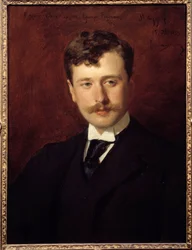 Portrett av Georges Feydeau (1862 - 1921) dramatisk forfatter. Maleri av Emile Auguste Carolus Duran (1837-1917)