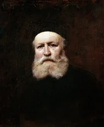 Portrett av den franske komponisten Charles Gounod (olje på lerret