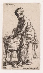 Vaskedame, 1850.