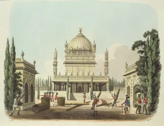 The Tomb of Hyder Ali and Tippoo Sultan, plate 49 fra 