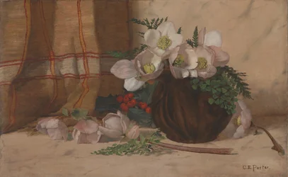 Stilleben med roser, ca. 1885–87 (olje på lin)