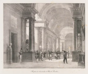 Inn i Berlin, tidlig på 1800-tallet (litho)