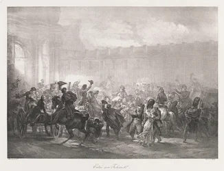Entry of the Tuileries, tidlig på 1800-tallet (litho)
