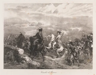 Fight of Tarvis, tidlig på 1800-tallet (litho)