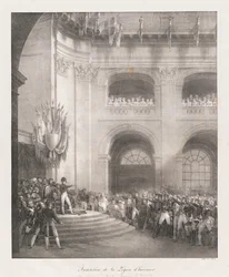 Dannelse av Legion of Honor, tidlig på 19 århundre (litho)