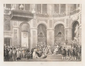 Sacre, tidlig på 1800-tallet (litho)