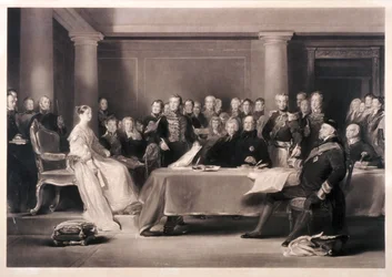 Dronning Victoria presiderte i rådet ved hennes tiltredelse til tronen, 1846