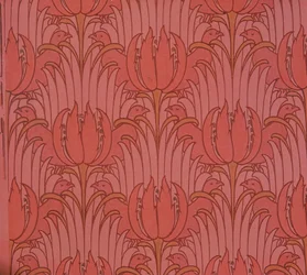 Tapet designet av Voysey, viktoriansk