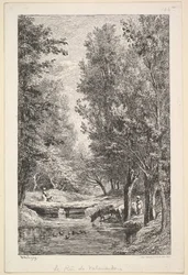 En bekk i Mondois-dalen, 1835-78.