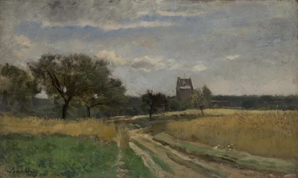 Landskap langs en landevei, ca. 1878