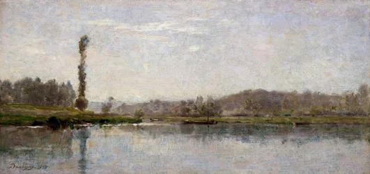 Morgen på Oise, Auvers (olje på plate)
