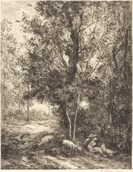 Hyrde og gjeterinne (Le Berger et la bergere)