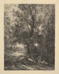 Hyrde og gjeterinne, 1874.