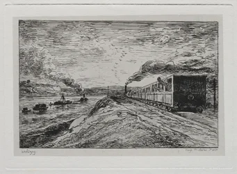 The Boat Trip: The Departure The Return, 1861.