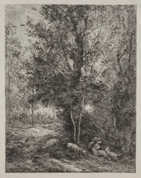Hyrden og gjeterinnen, 1874.