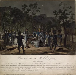 Napoleons retur fra Elba. Napoleons bivuakk ved Golfe-Juan 1. mars 1815, 1815
