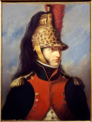 Portrett av Louis Bonaparte (1778-1846) i uniform av oberst i 5. drageregiment Maleri av Charles Francois Jalabert (1819-1901) 1852 Malmaison musee du chateau - Portrett av Louis Bonaparte (1778-1846) i uniformen til oberst den 5. re