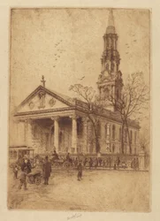 St. Paul's, Broadway, NY, 1906.