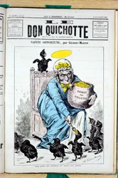 Omslag til "" The Don Quixote"", nummer 440, Satirical en Colors
