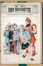 Omslag til "" The Don Quixote"", nummer 592, Satirical en Colors