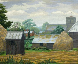 Church Farm, Shipley (olje på lerret)
