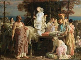 Odyssevs og Nausikaa, ca. 1853