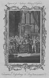 Cromwell oppløste det lange parlamentet, 1773.