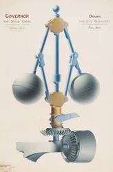 Guvernør for Steam Engine - Angle View