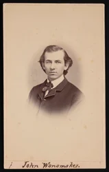 Portrett av John Wanamaker 1838-1922, mellom 1864 og 1866.