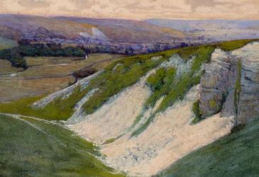 Krittgropen, Sussex (akvarell)