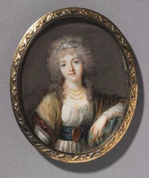 Portrett av en ung kvinne, ca. 1785.