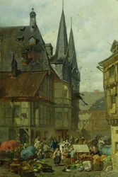 Markedsplassen i Wernigerode, 1861