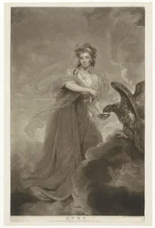 Portrett av Sophie Musters som Hebe Hebe (tittel på objekt)