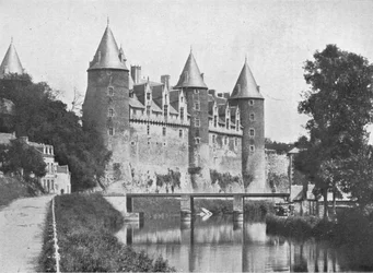 Chateau de Josselin, sete for hertugen de Rohan, c1913