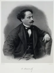 Alexandre Dumas, fils 1824-1895, midten av 1800-tallet.