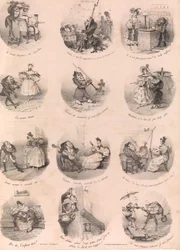 Twelve Satirical Vignettes Le Charivari, December 10, 1832, December 1, 1832.    1184800   no       norwegian Successfully Translated  Original: Adoration of the Kings, before 1667 (oil on copper) Translat: Adoration of the Kings, before 1667 (oil on coppe