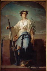 Allegorisk representasjon av republikken Maleri av Charles Landelle