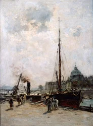Utsikt over instituttet, 1800-tallet.