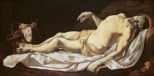 The Dead Christ (olje på lerret)