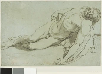Den døde Kristus (recto); Barnehode (verso)