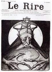 Karikatur av Rothschild-familien fra «Le Rire», 16. april 1898