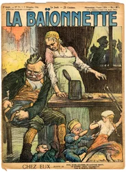Cover av "" La Baionnette"", Satirical en Colors