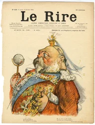 Illustrasjon av Charles Leandre (1862-1934) for omslaget til Le Rire