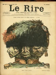 Illustrasjon av Charles Leandre (1862-1934) for omslaget til Le Rire