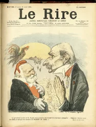 Illustrasjon av Charles Leandre (1862-1934) for omslaget til Le Rire